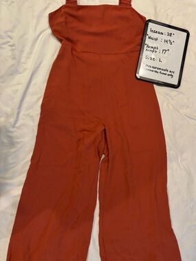 Sadie & Sage Rust Orange Wide-Leg Jumpsuit